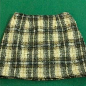 Wool mini skirt